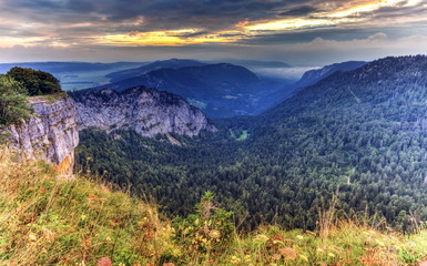 Creux-du-Van or Creux du Van rocky cirque, Neuchatel canton, Switzerland
