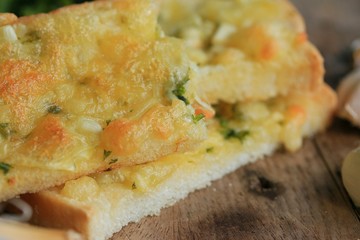 Bread garlic with butter