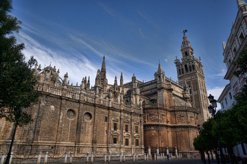 Fototapeta na wymiar santa iglesia catedral de Sevilla