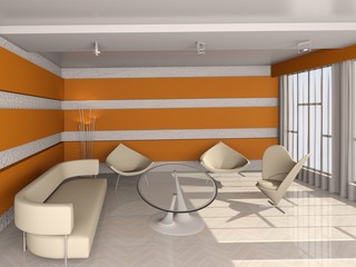 Functional design living room.