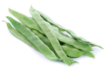 Fresh flat green beans