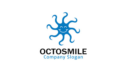 Octo Smile Design Illustration