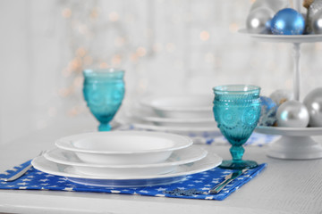 Beautiful Christmas table setting