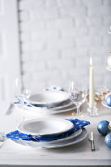 Beautiful Christmas table setting