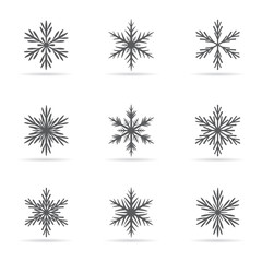 Collection of  Snowflakes.