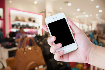 store blur background with bokeh