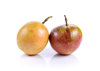 Passion fruit isolated on white background