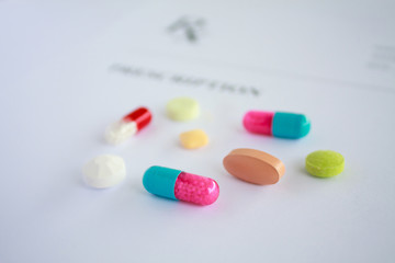 Pills on a Prescription Form