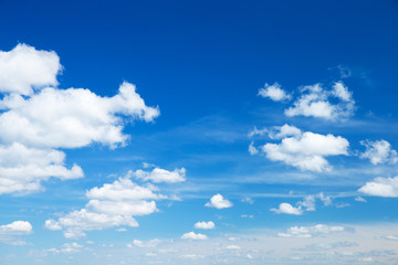 clouds in the blue sky