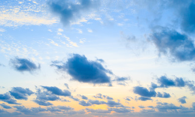 clouds in the blue sky