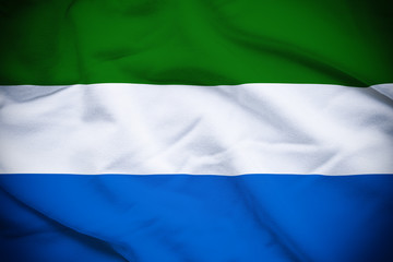 Obraz premium Sierra Leone Flag