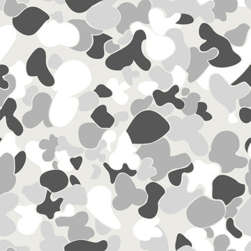 Auscam snow seamless pattern