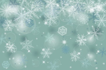 Abstract christmas background with snowflakes.