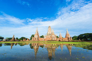 Obraz premium Temple Wat Chai Watthnaram in Ayutthaya