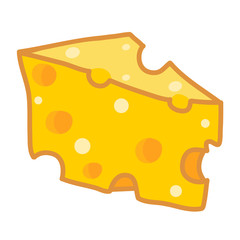 cheese isolated illustration