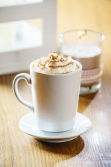 hot chocolate with whipped cream