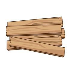 wood planks isolated illustration