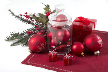 Christmas decoration horizontal background