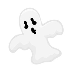 cute ghost isolated illustration