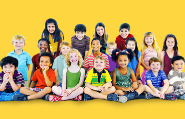 Obraz premium Kids Children Elementary Age Diversity Concept