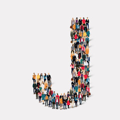 group  people  letter form