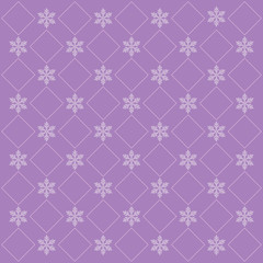 lilac christmas background with snowflakes