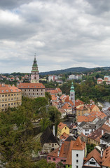 Fototapeta premium view of Cesky Krumlov, Czech republic