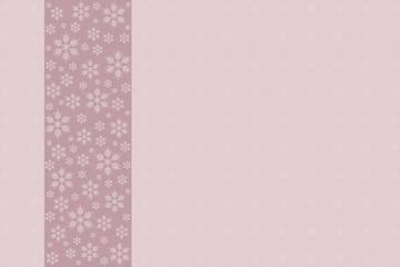 Christmas card from white snowflakes