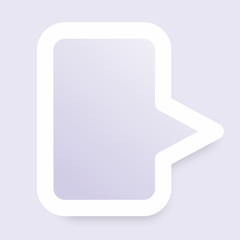 Vector modern bubble Chat icon 