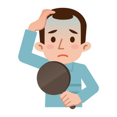 髪の悩み　抜け毛