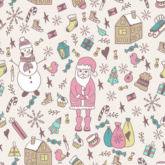 Pattern.Christmas greeting card template, vector Merry Christmas.