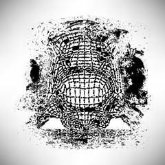 Fototapeta premium Abstract shape background texture of ink strokes