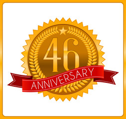 classic gold anniversary logo