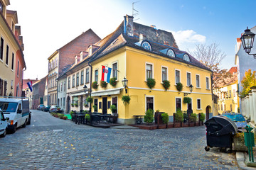 Fototapeta na wymiar Historic Upper Zagreb street view