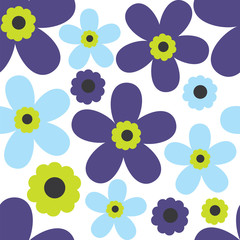 Seamless flowers design. EPS 10 & HI-RES JPG Included 