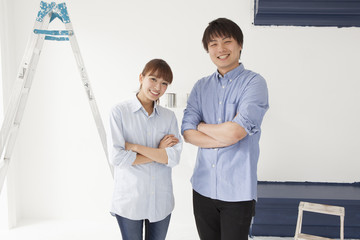 Fototapeta premium Newlywed couple Portrait