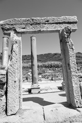 perge old construction in asia turkey the column  and the roman