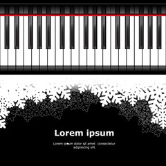 Fototapeta premium musical christmas template
