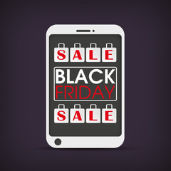 Smartphone Shopping Bags Black Friday