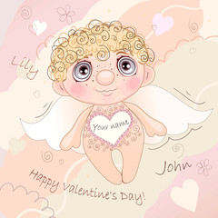 Named Angel Heart, card for Valentine's Day