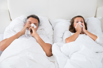 Couple Suffering From Cold