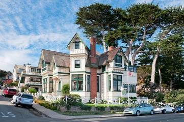 Fotobehang Street in Pacific Grove, Monterey, California, USA © Alexander Demyanenko