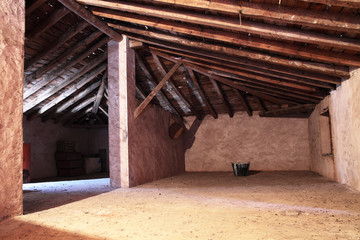 Fototapeta na wymiar old attic