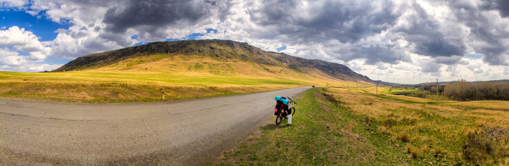 Fototapeta premium Road and bike