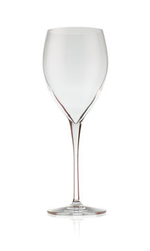 Beautiful crystal wine glass