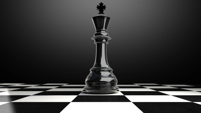 Put the chess piece king on a chessboard(included alpha)