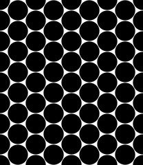 Vector modern seamless geometry pattern circles, black and white abstract geometric background, trendy print, monochrome retro texture, hipster fashion design