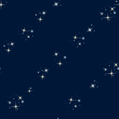 Starry sky seamless pattern