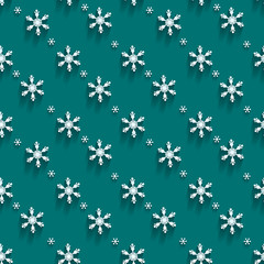 Seamless  pattern with snowflakes 
