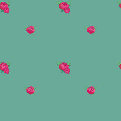 Seamless pattern with pink peonies